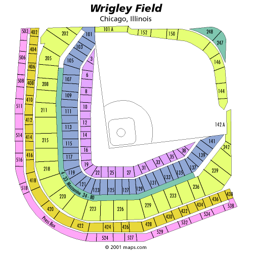 Wrigley Seating Chart